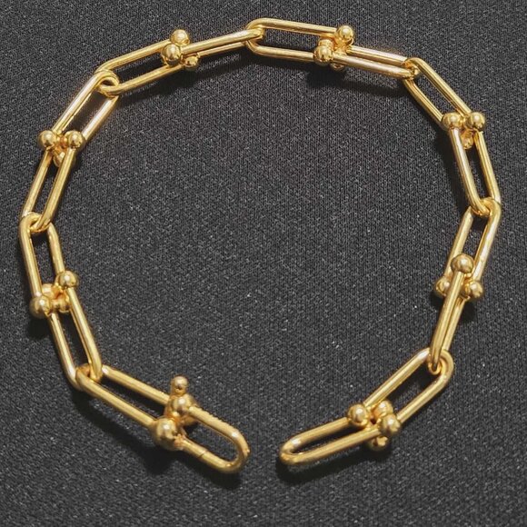 21k Bracelet Hardwarelink design - Picture 1 of 14